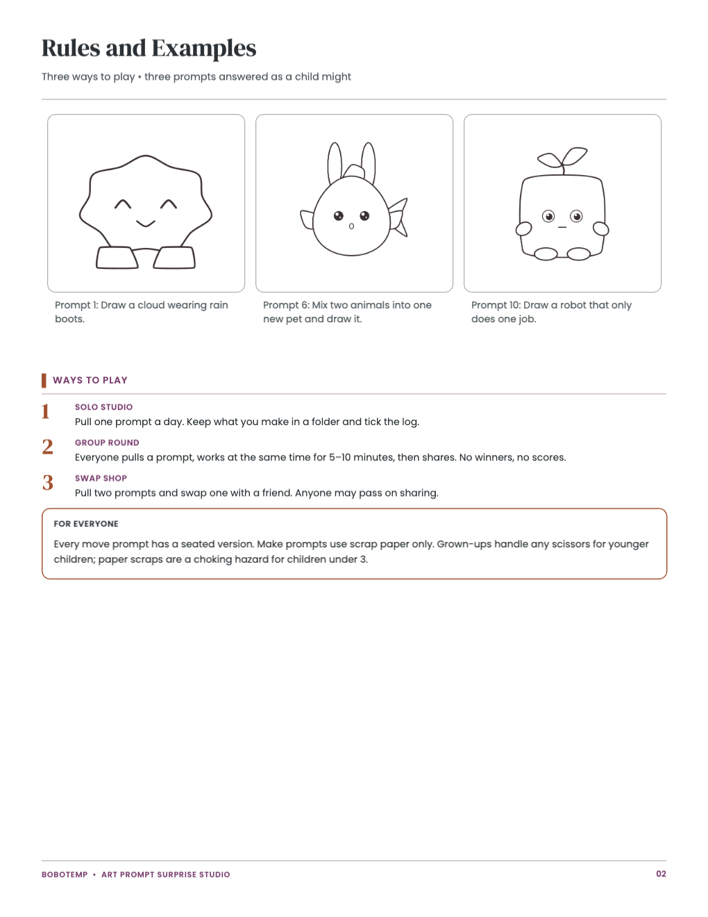 Rules and Examples page