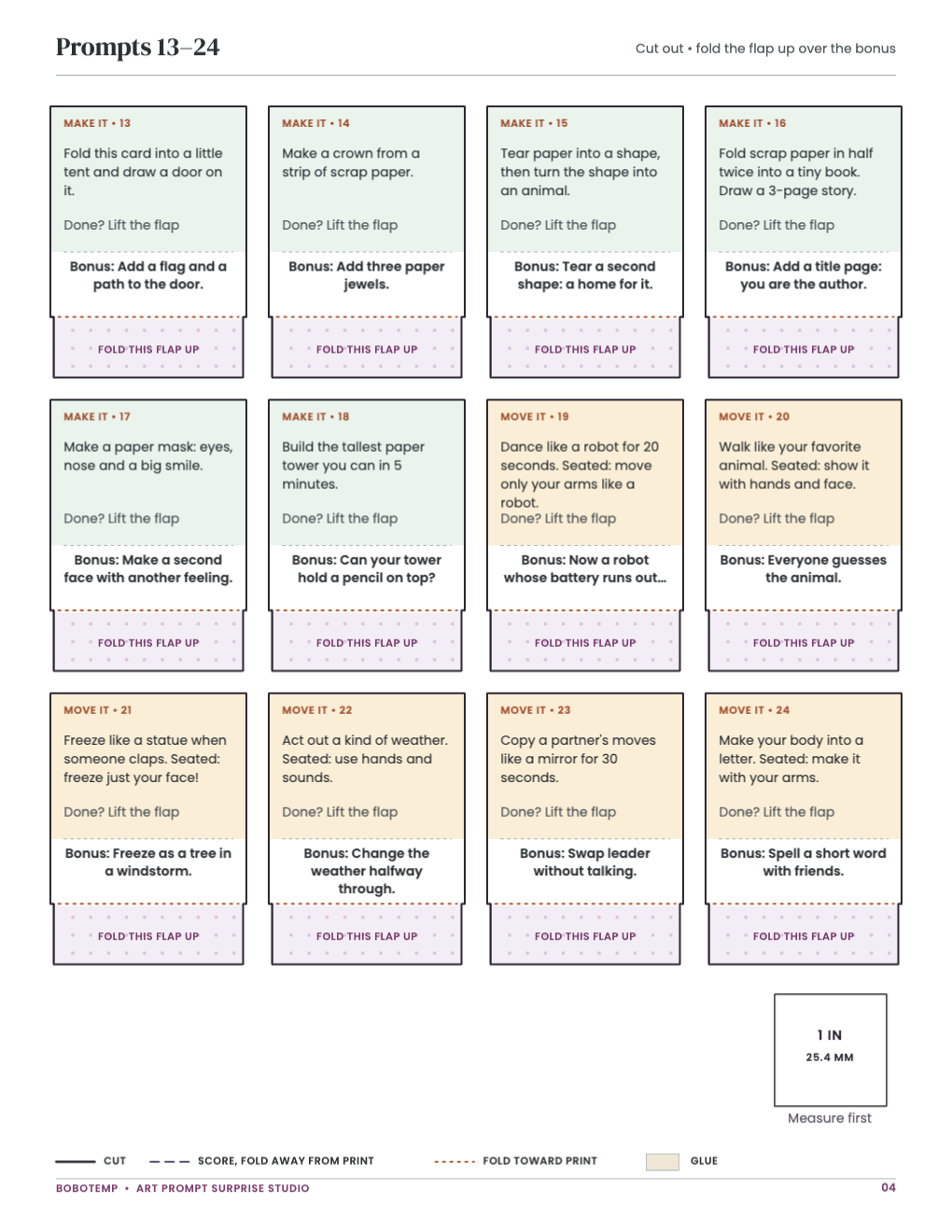 Prompts 13–24 page