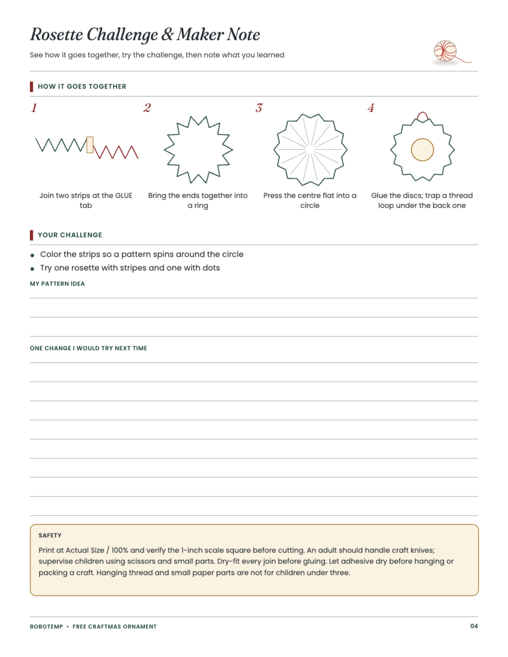 Craftmas Craft Night Kit free sample page 4 of 4