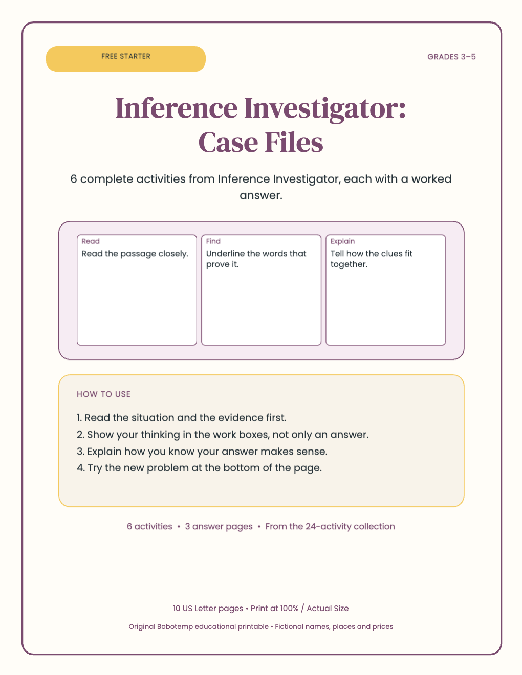 Inference Investigator free starter cover