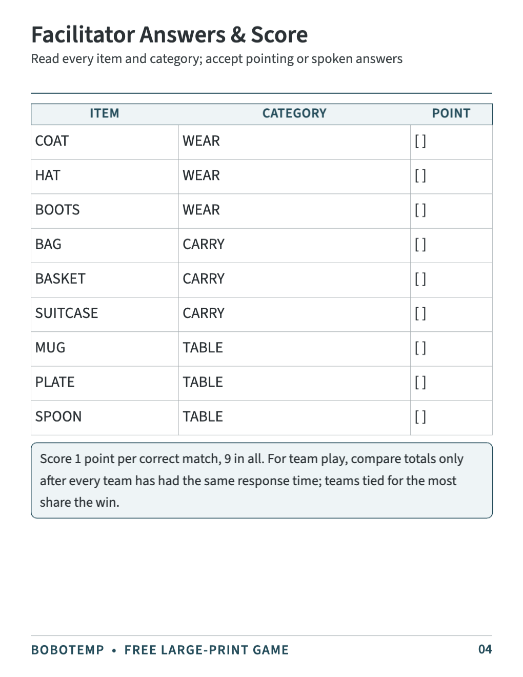 Large-Print Christmas Games free sample page 4 of 4