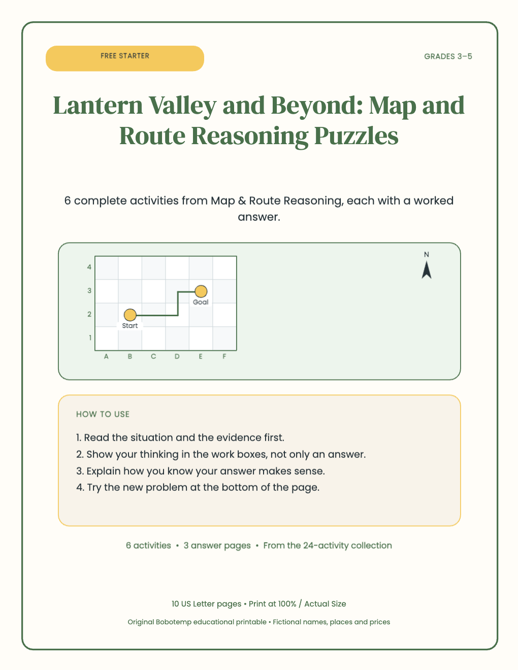 Map & Route Reasoning free starter cover