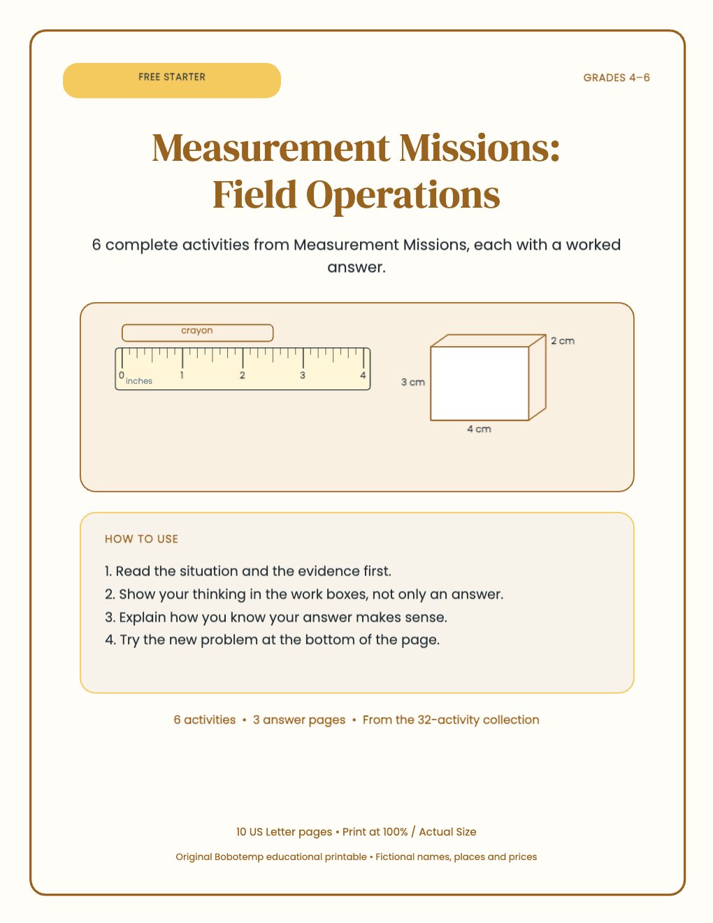 Measurement Missions free starter cover