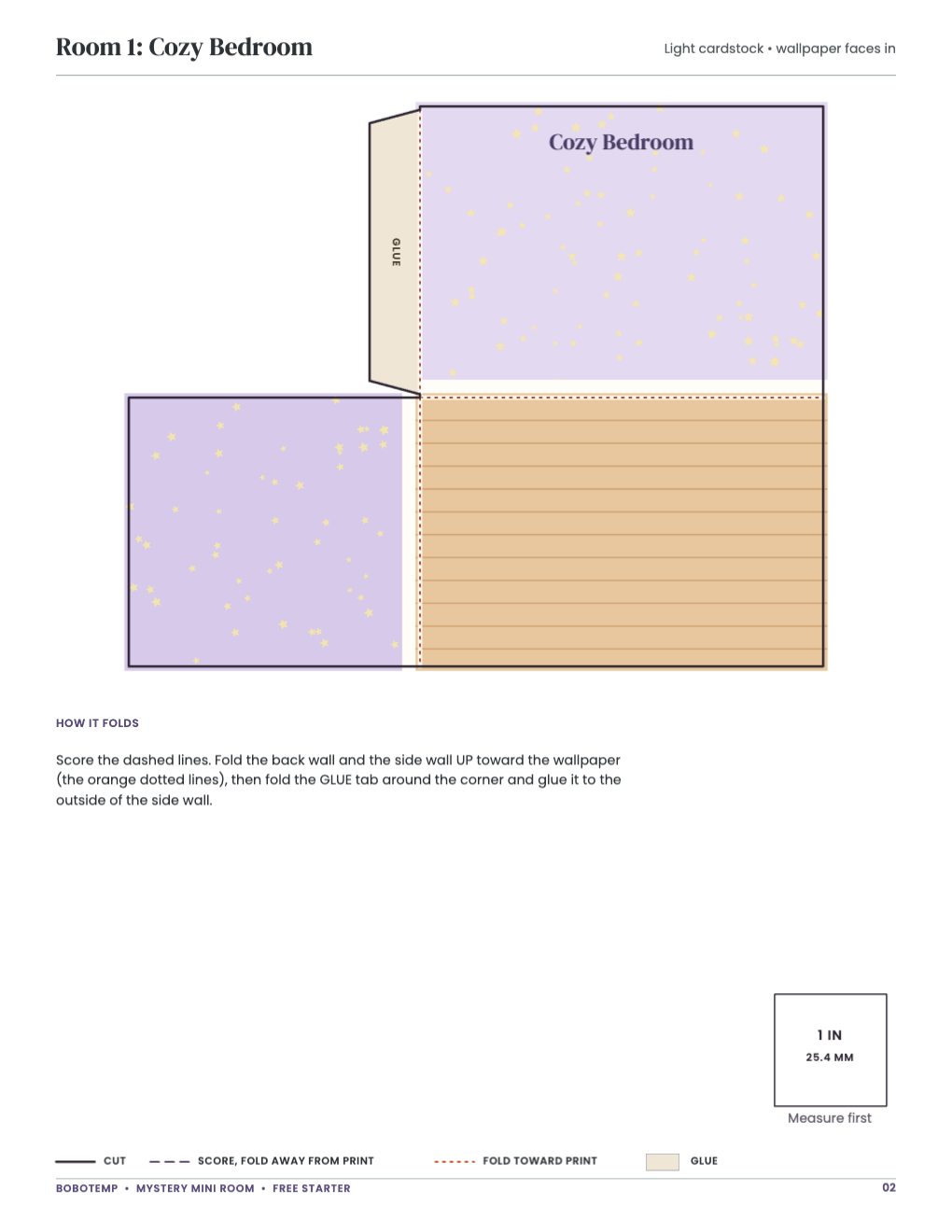 Room 1: Cozy Bedroom page