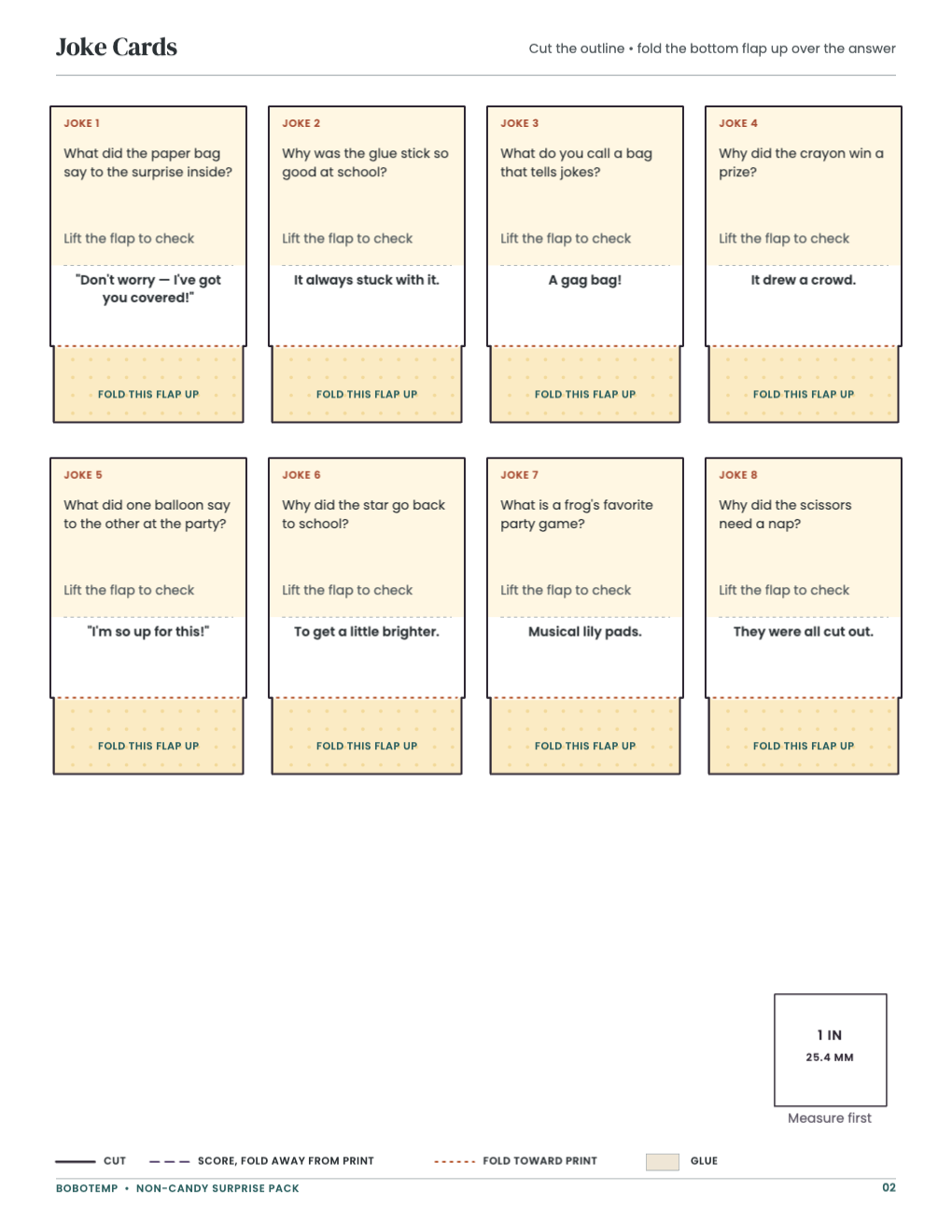 Joke Cards page