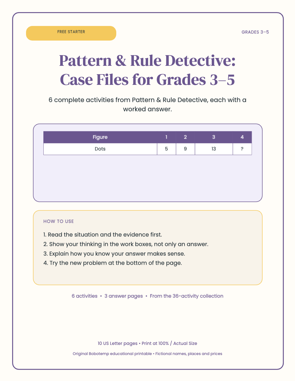 Pattern & Rule Detective free starter cover
