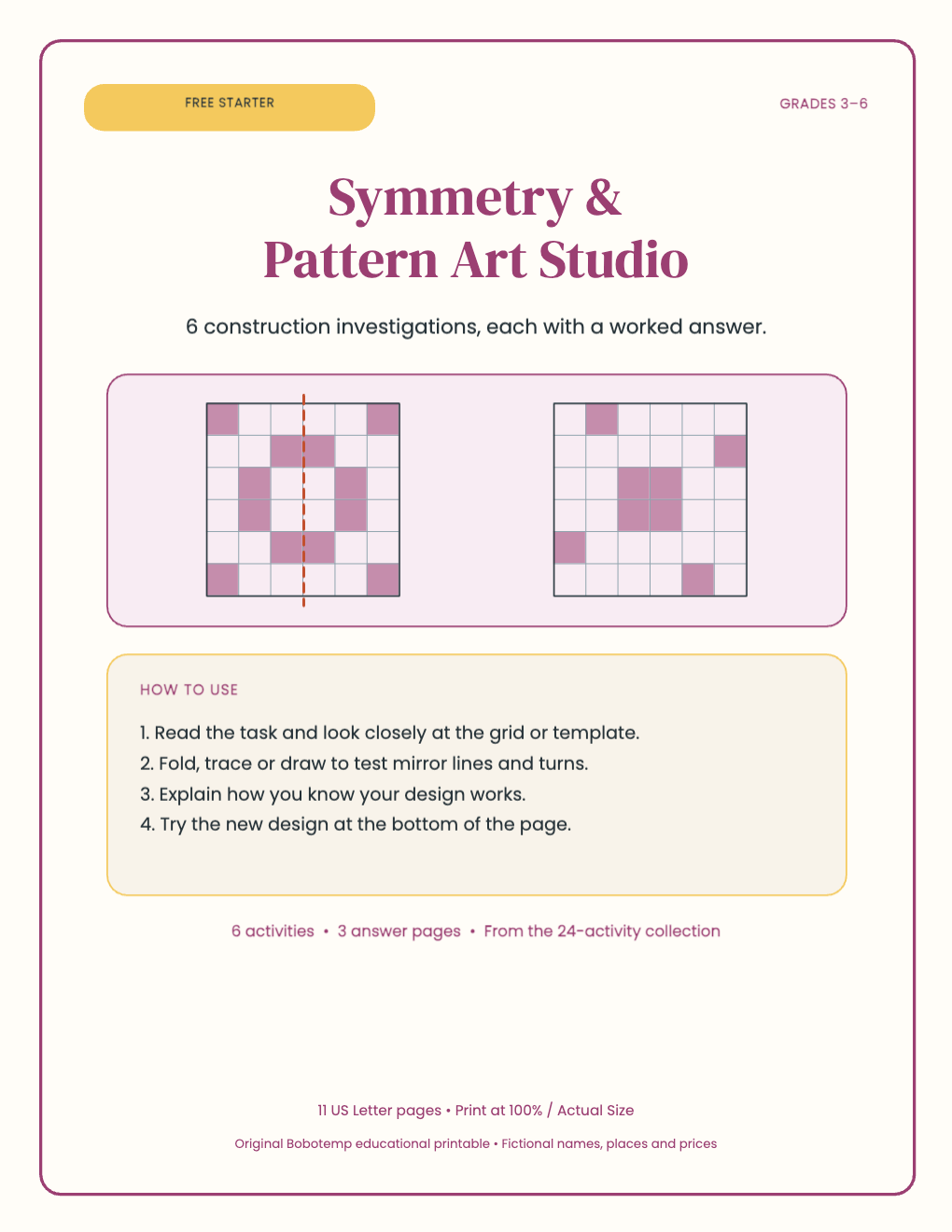 Symmetry & Pattern Art Studio free starter cover