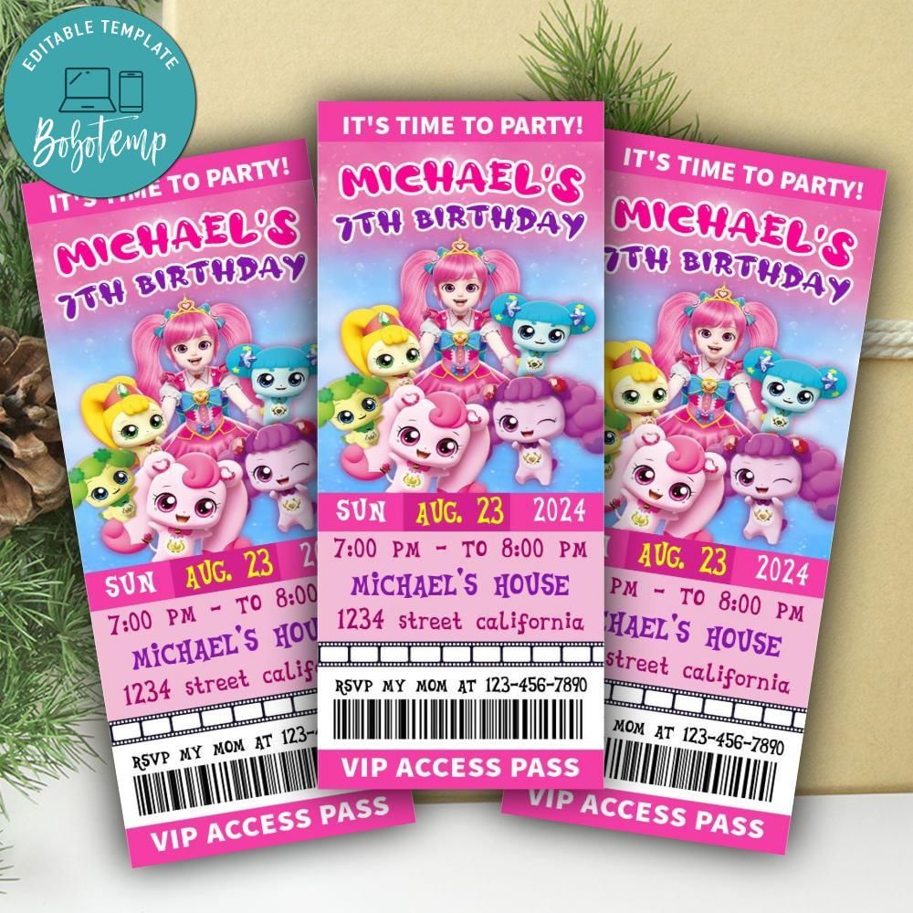 Catch Teenieping Ticket Invitation Customizable Template