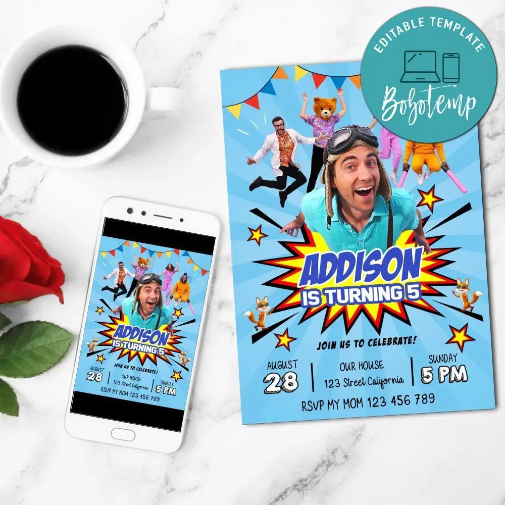 Danny go Invitation Customizable Template | Bobotemp Shop