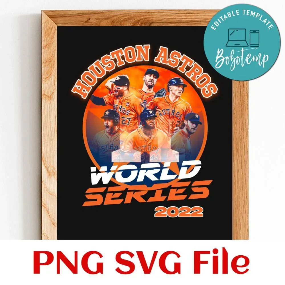 Houston Astros World Series PNG file template | Bobotemp